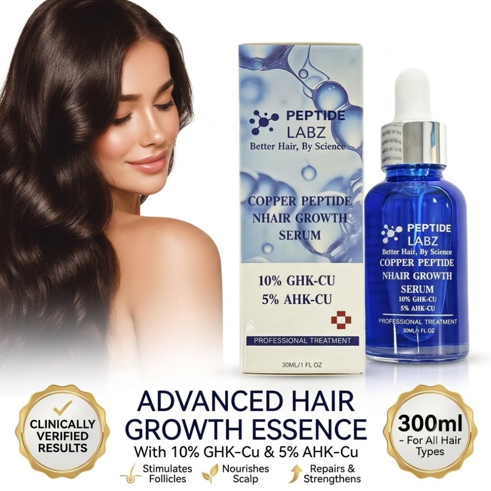 Hyaluronic Acid Facial Serum - Esensi Pertumbuhan Rambut Peptida Tembaga GHK