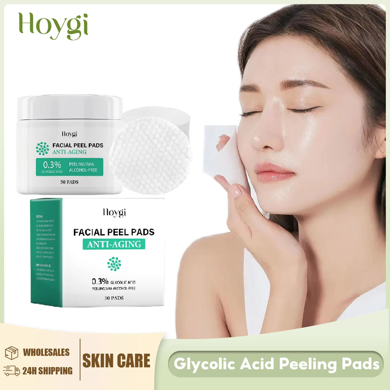 Salicylic Acid Blackhead Remover - Bantalan katun asam glikolat, penghilang komedo