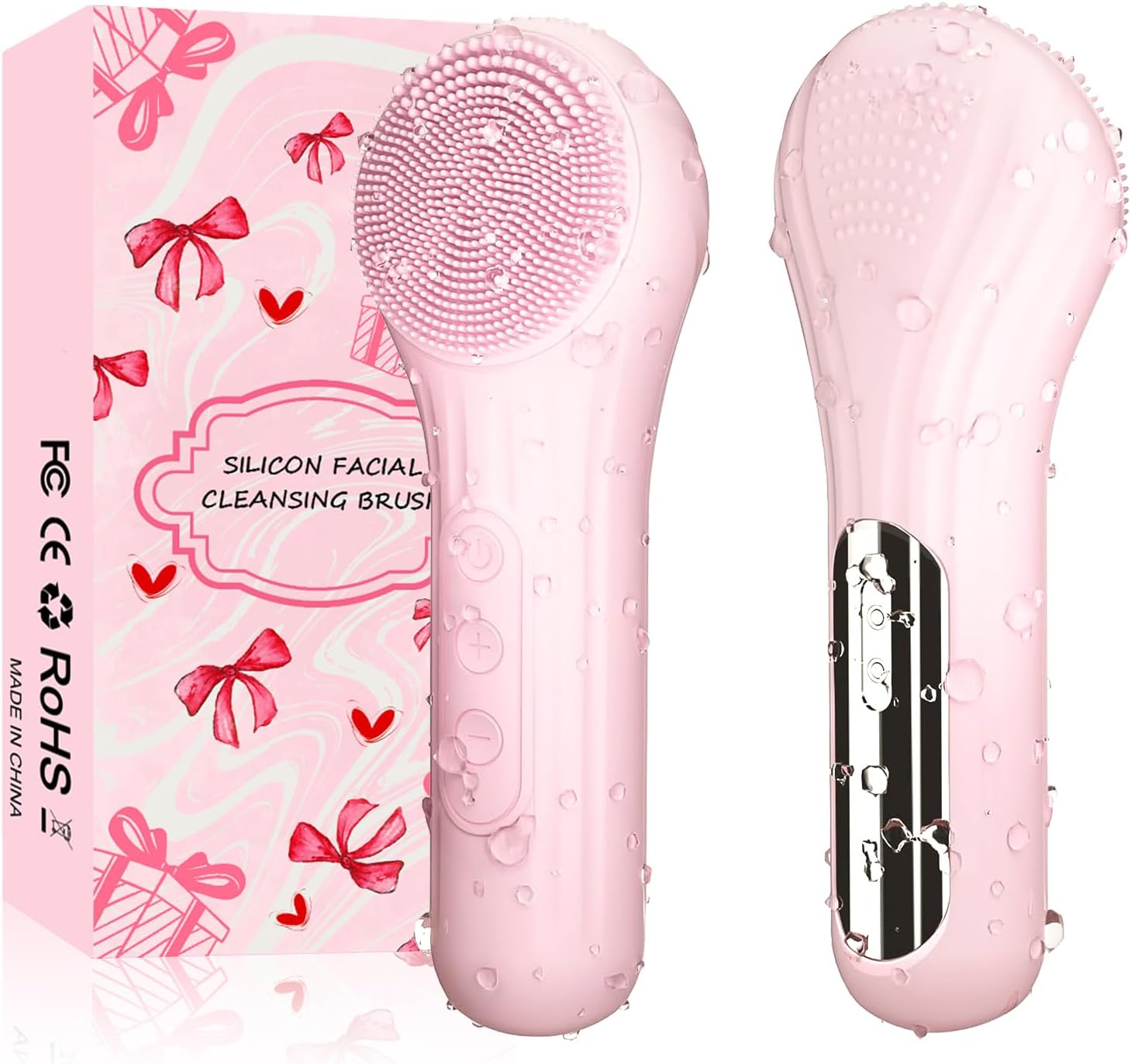 Silicone Face Scrubber Electric - Penggosok Wajah Silikon, Sikat Pembersih Wajah