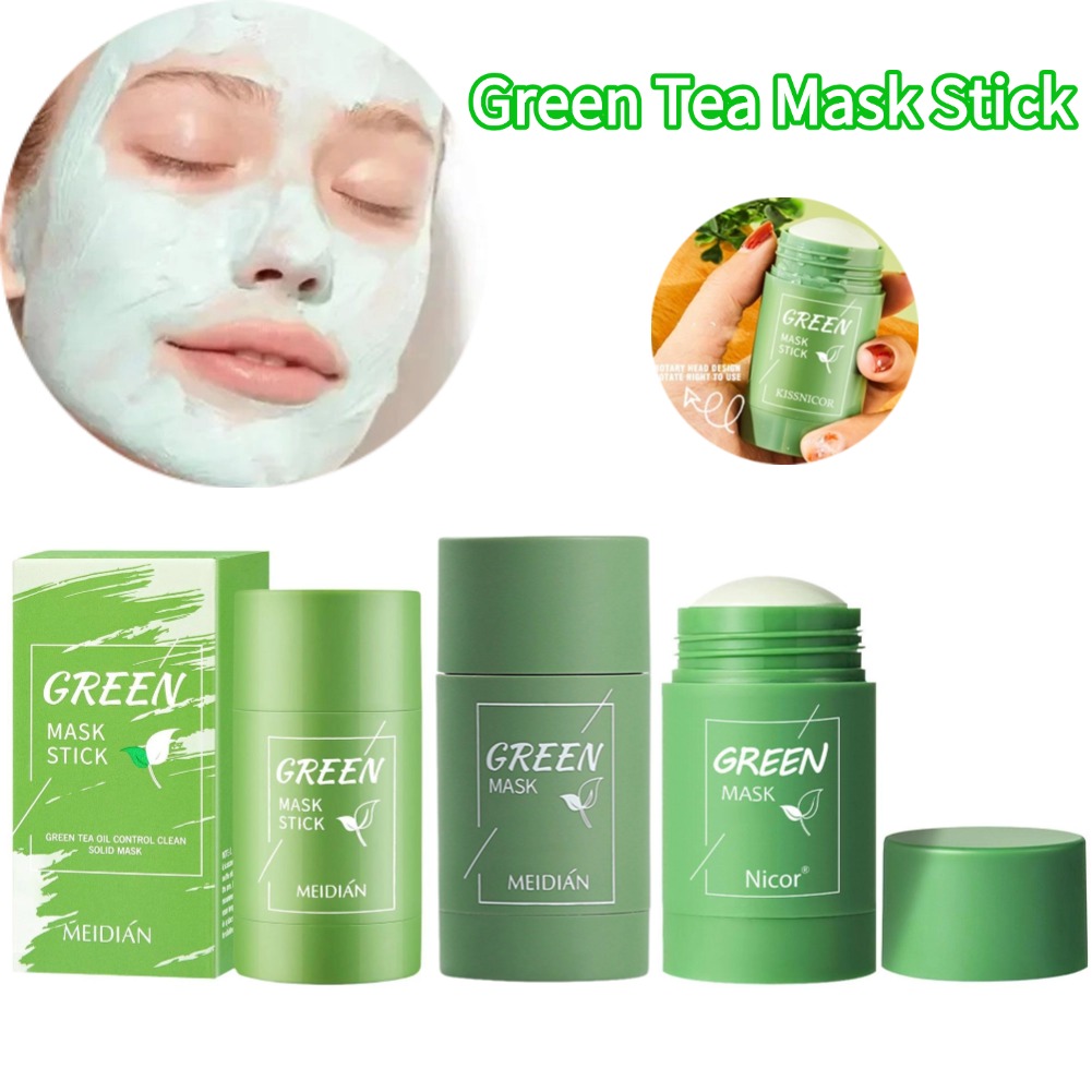 Green Tea Cleansing Clay Mask - Masker Teh Hijau Stik Masker Pembersih