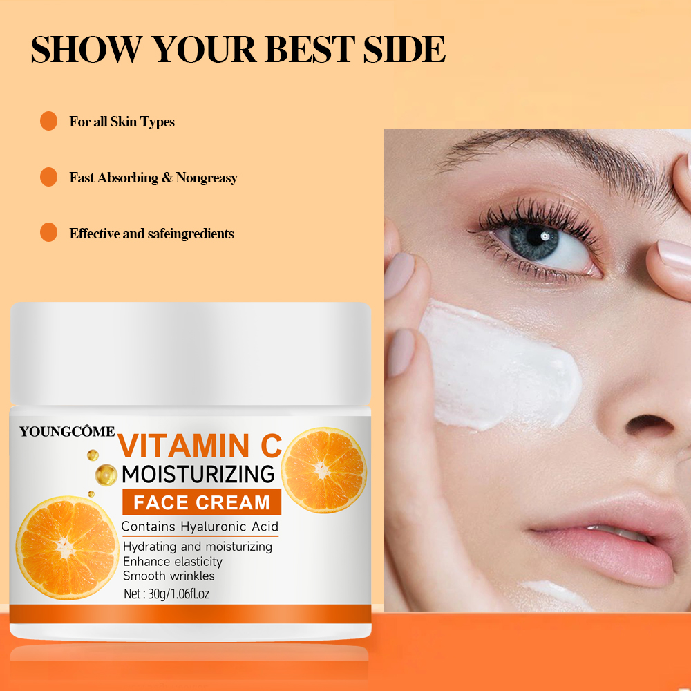 Hyaluronic Acid Facial Serum - Krim Pelembab Vitamin C Perbaikan Esensi
