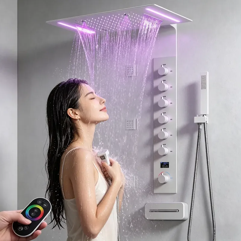 Massage - Sistem Shower Plafon Pintar Mewah LED