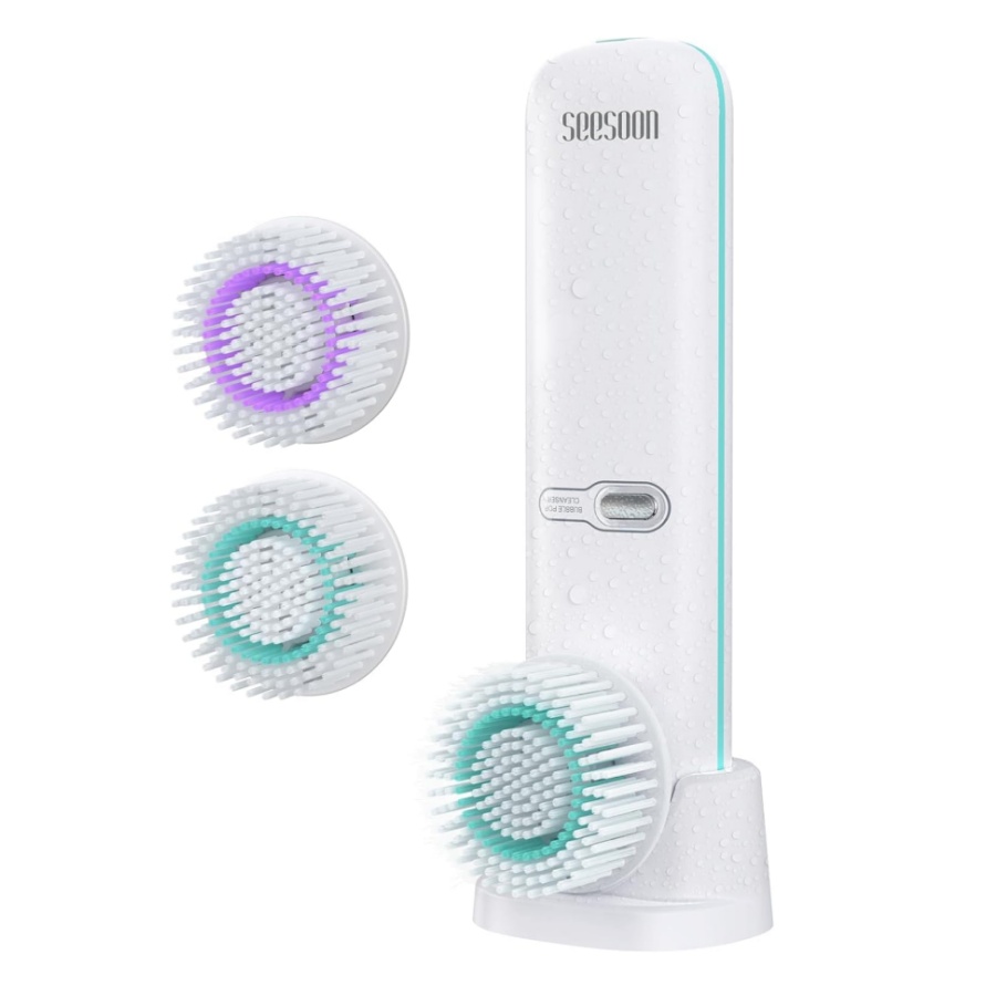 Silicone Face Scrubber Electric - Sikat Pembersih Wajah, Sikat Wajah Isi