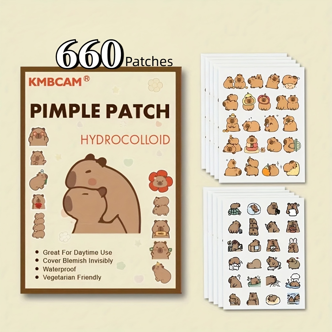 Skincare - Plester Jerawat Bentuk Capybara, Penutup Wajah