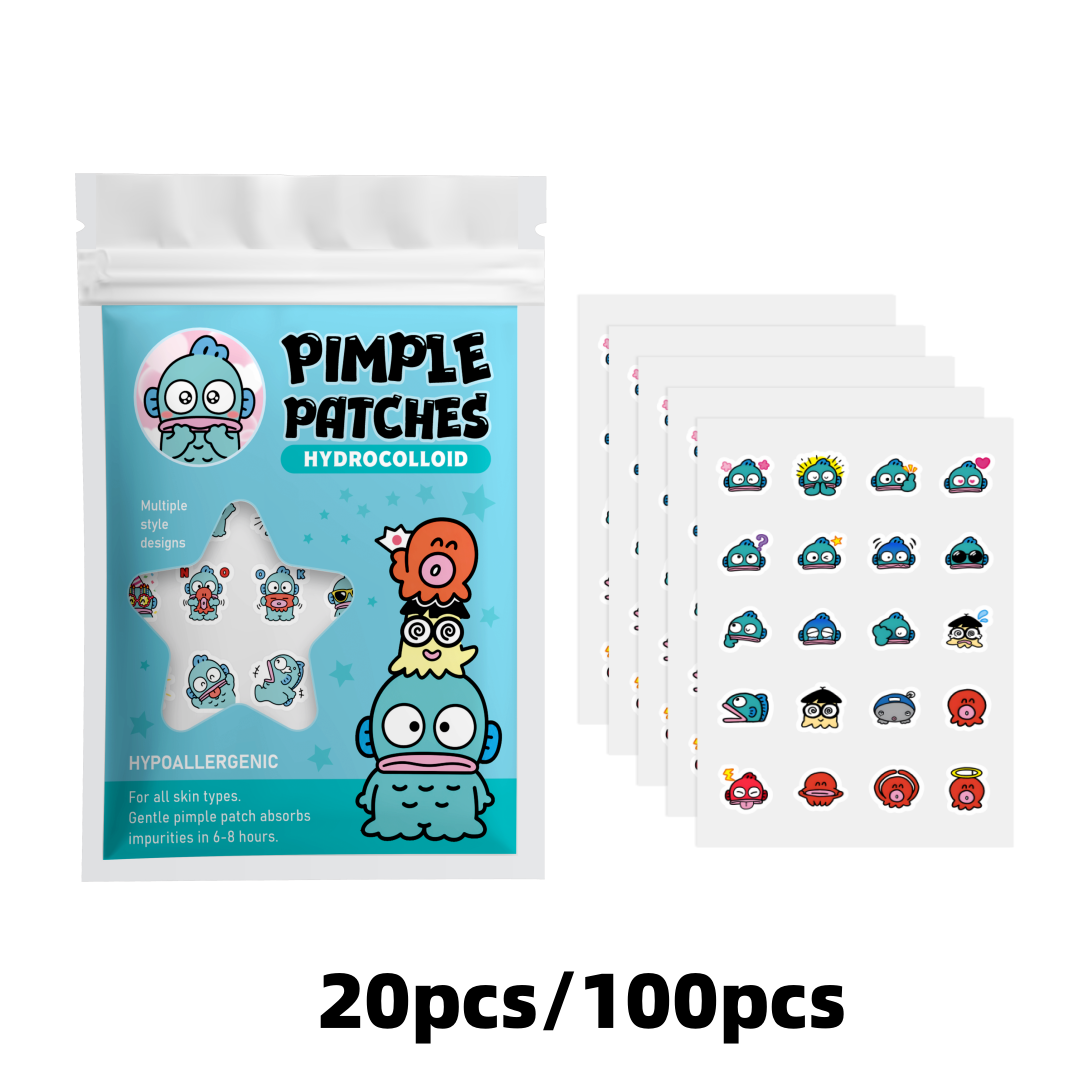 Hydrocolloid Pimple Patch - 100/20 Buah Tambalan Jerawat Hidrokoloid Ikan