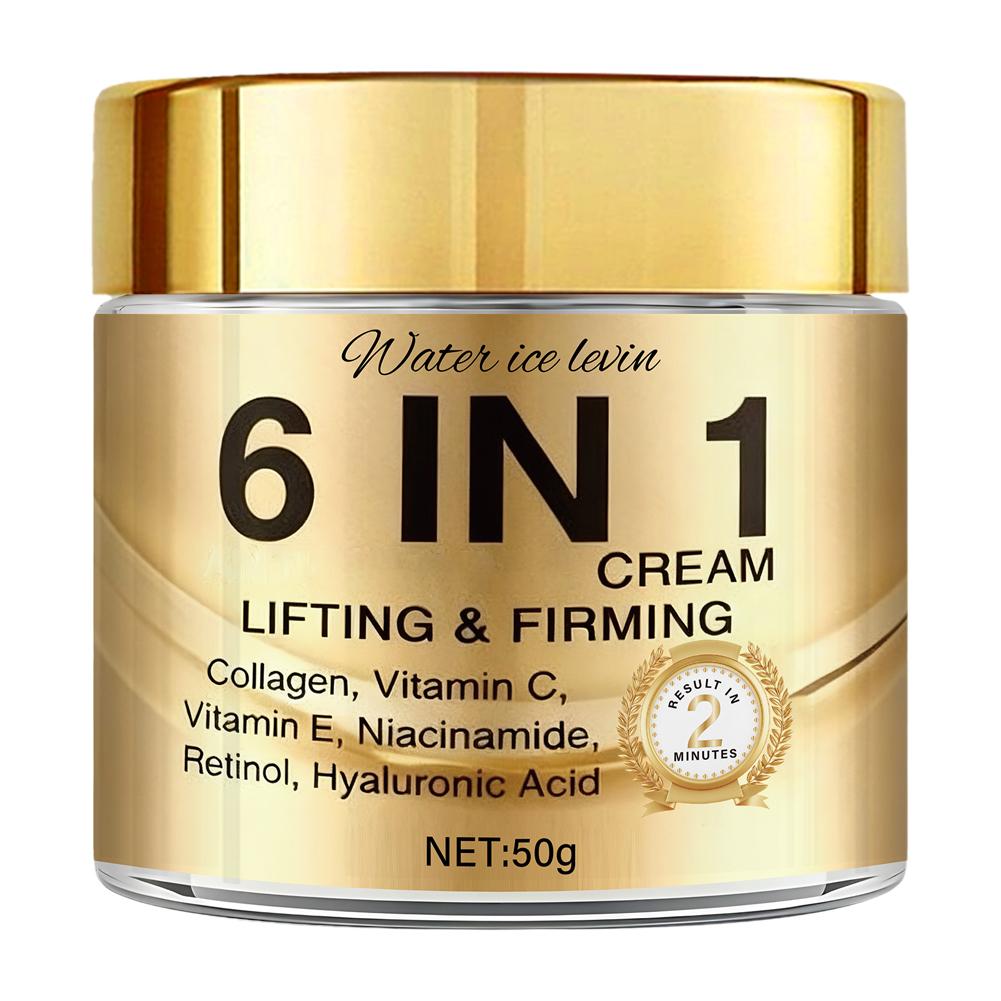 Retinol Anti Wrinkle Cream - Krim Anti-Kerut 6 in 1 Kolagen,