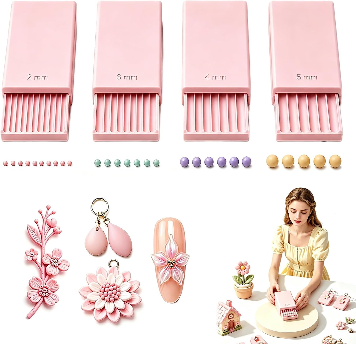 Nail Art - Alat Pembuat Bola Gel Tanah Liat