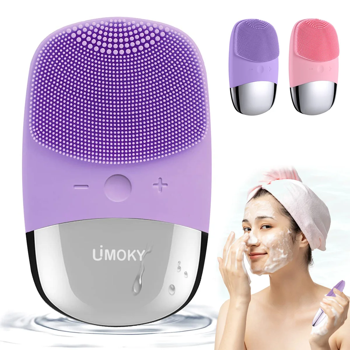Silicone Face Scrubber Electric - Sikat Pembersih Silikon Elektrik Wajah, Alat