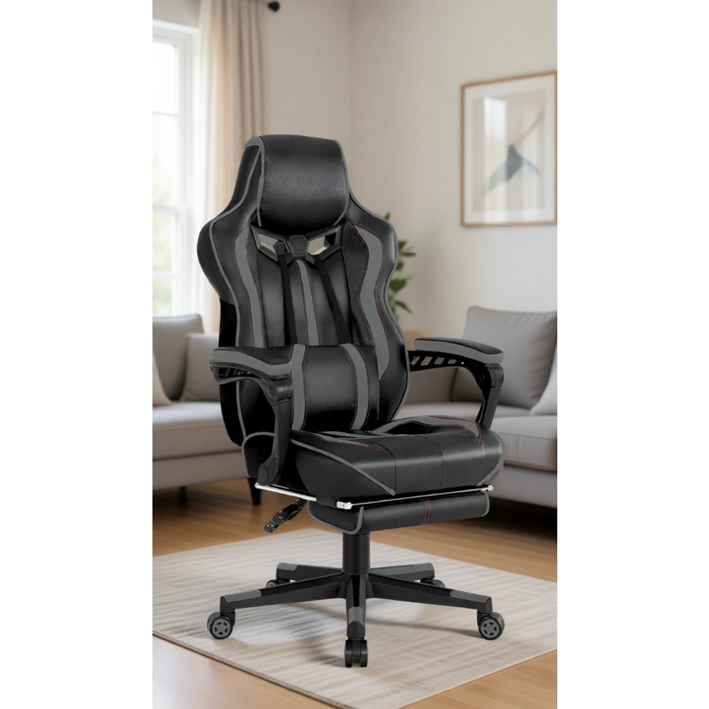 Massage - Kursi Gaming Ergonomis yang Dapat Direbahkan