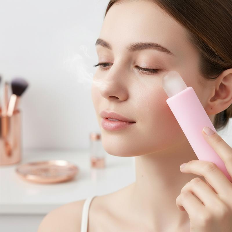 Face Ice Roller Puffiness - Cetakan Es Batu Silikon Bentuk Kubus,