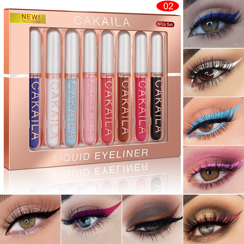 Set 8 Warna Pena Eyeliner Taha - Waterproof Liquid Eyeliner Pen ulasan dan harga