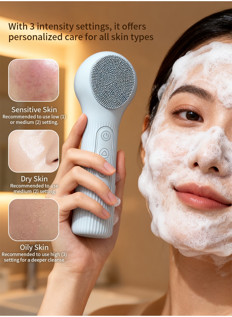 Sikat Pembersih Silikon Isi Ul - Silicone Face Scrubber Electric ulasan dan harga