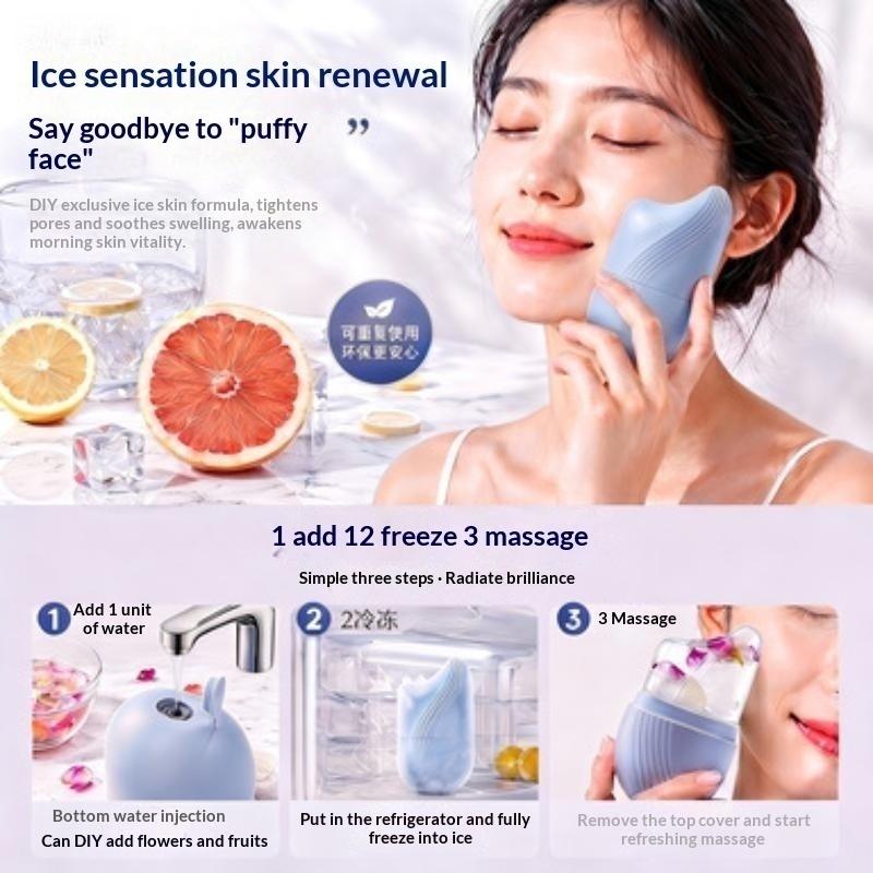 Cetakan Rol Es Silikon yang Da - Face Ice Roller Puffiness ulasan dan harga