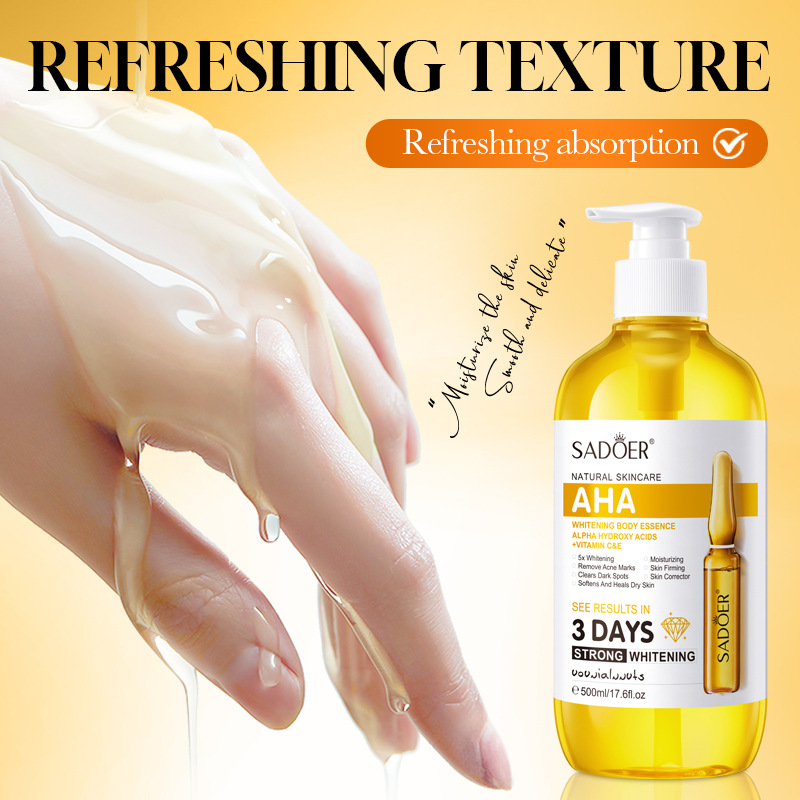 SADOER AHA Whitening Body Esse - Hyaluronic Acid Facial Serum ulasan dan harga