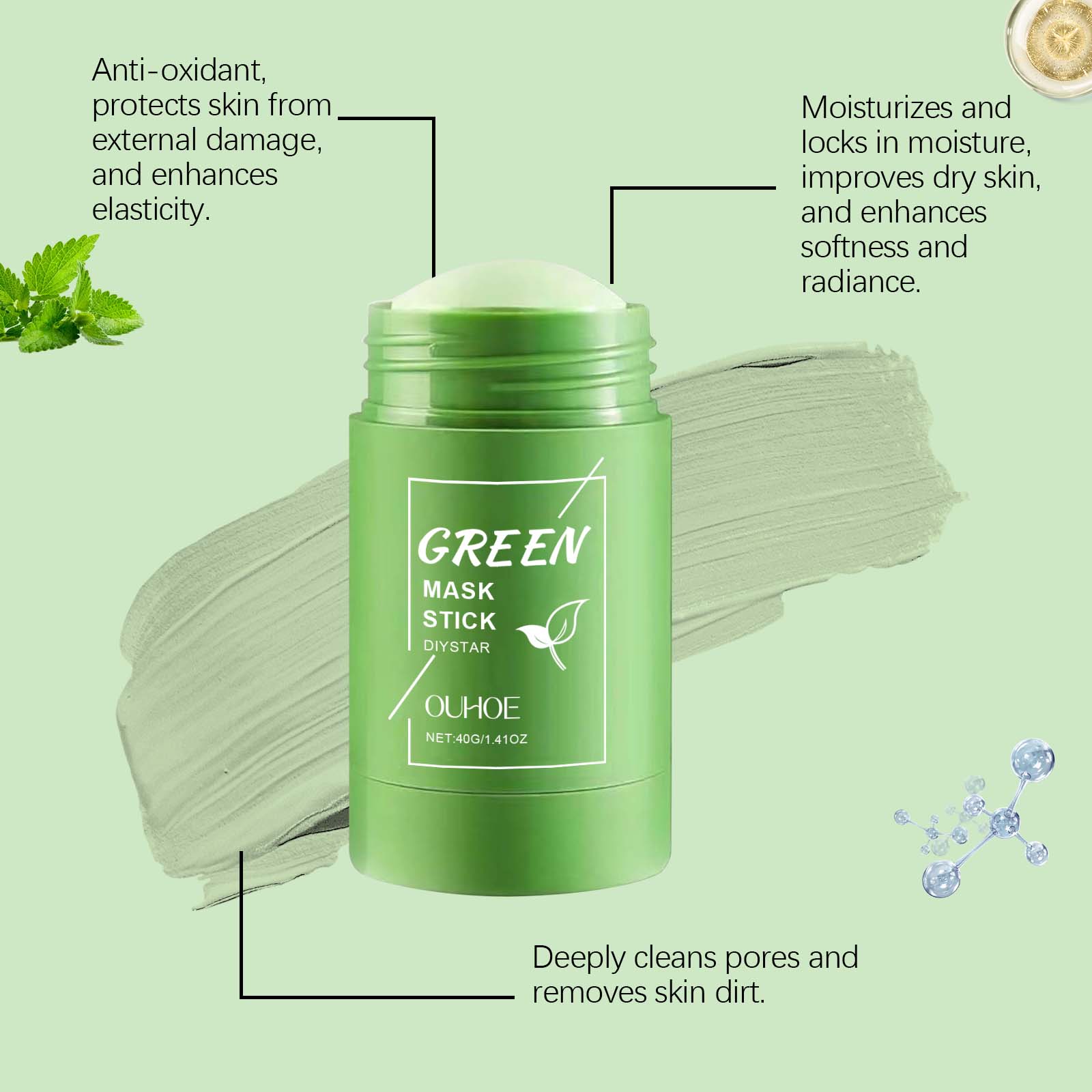Stik Masker Teh Hijau untuk Wa - Green Tea Cleansing Clay Mask ulasan dan harga