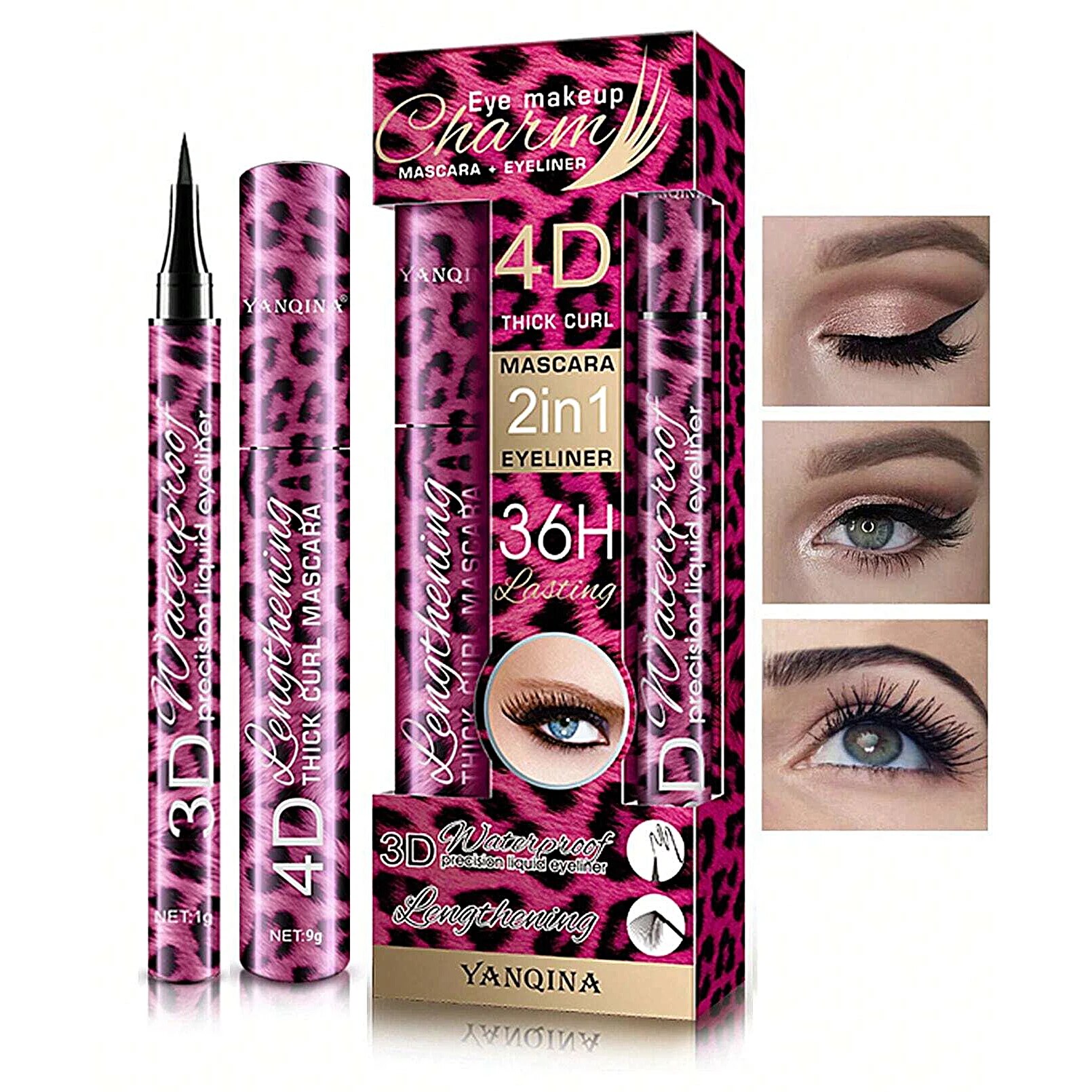 YANQINA Set pensil Eyeliner ca - Waterproof Liquid Eyeliner Pen ulasan dan harga