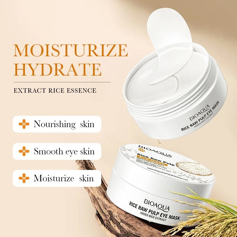 60 Buah Masker Mata Beras Bioa - Collagen Under Eye Patches ulasan dan harga