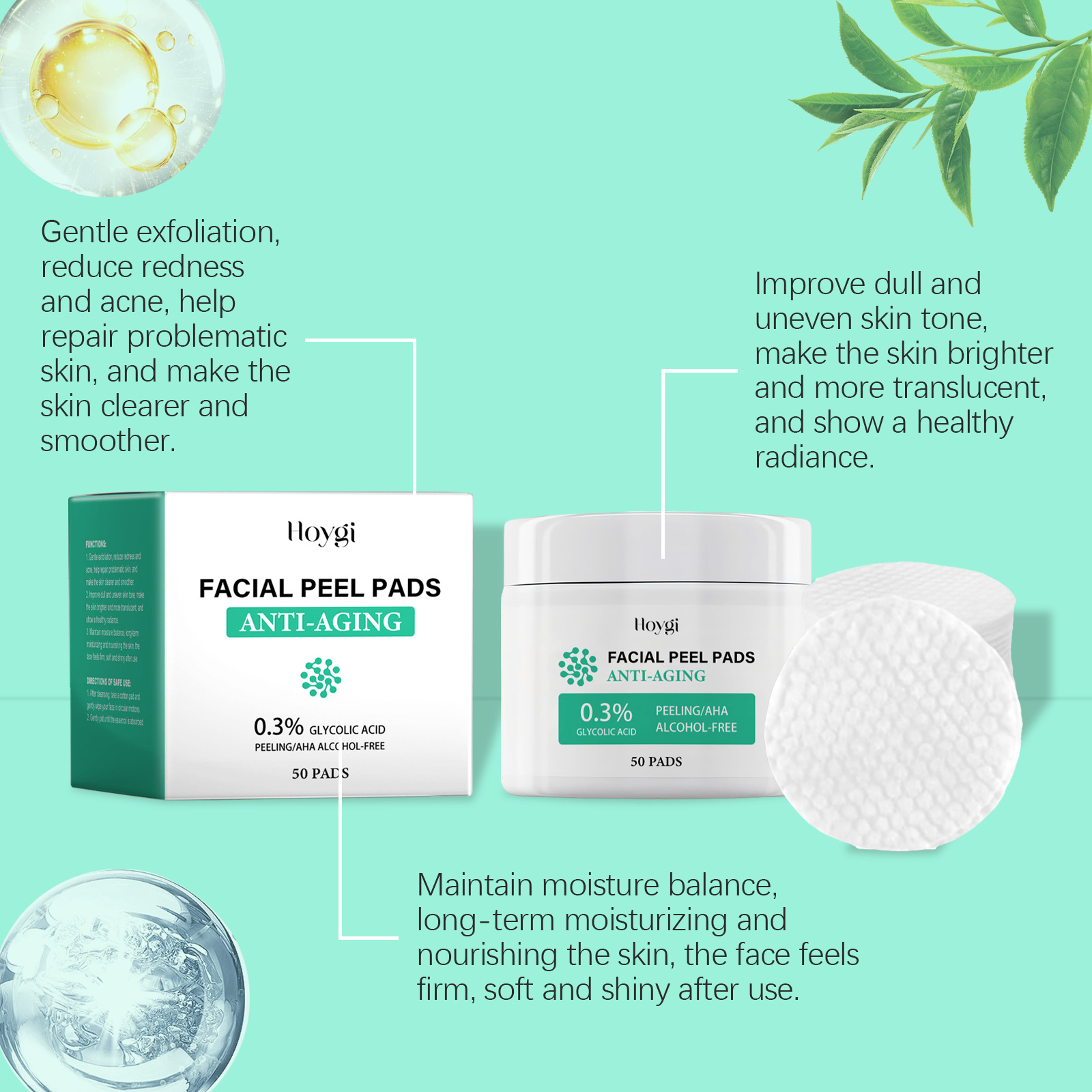 Bantalan katun asam glikolat,  - Salicylic Acid Blackhead Remover ulasan dan harga