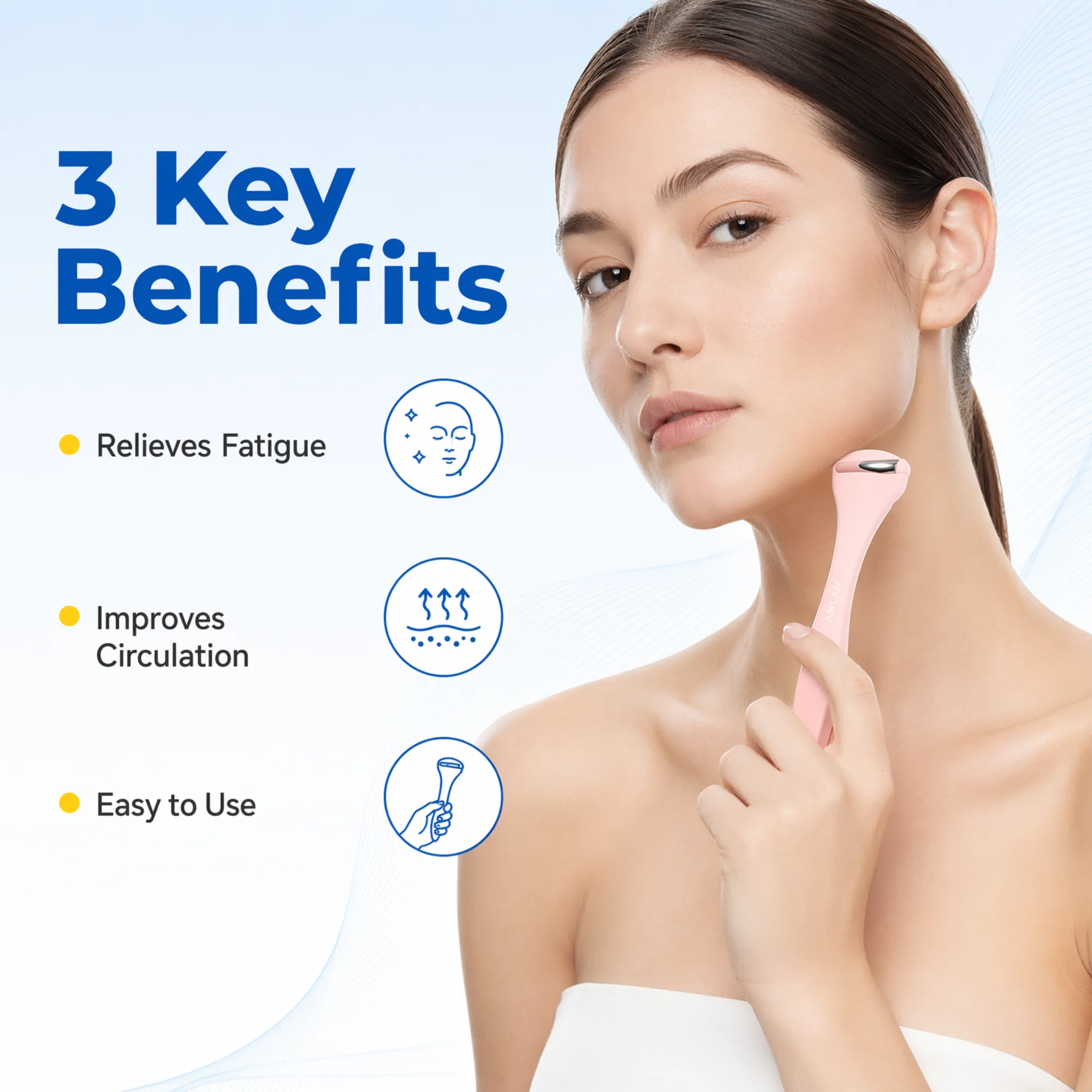 Rol Es untuk Menghilangkan Ben - Face Ice Roller Puffiness ulasan dan harga