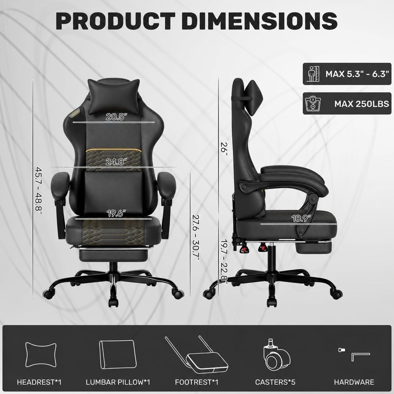 Kursi Gaming Kulit PU Sandaran - Massage ulasan dan harga