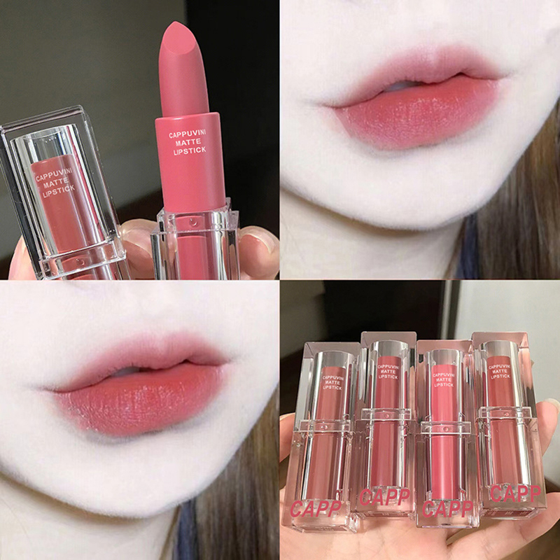 Lipstik Akrilik Transparan 6 W - Matte Velvet Lip Tint Long Lasting ulasan dan harga
