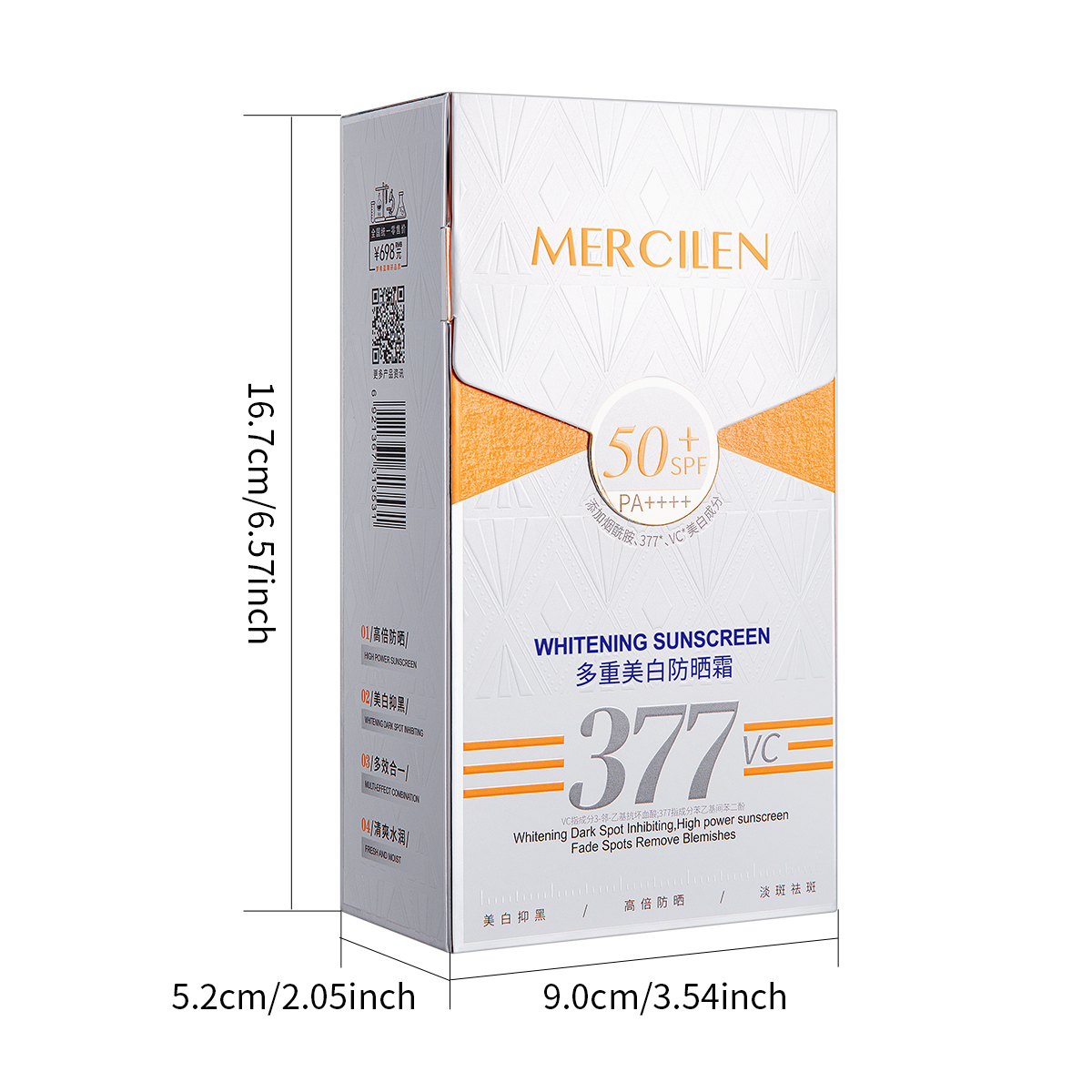 Tabir Surya Mercilen 30g, Spf5 - Spf 50 Waterproof Sunscreen ulasan dan harga