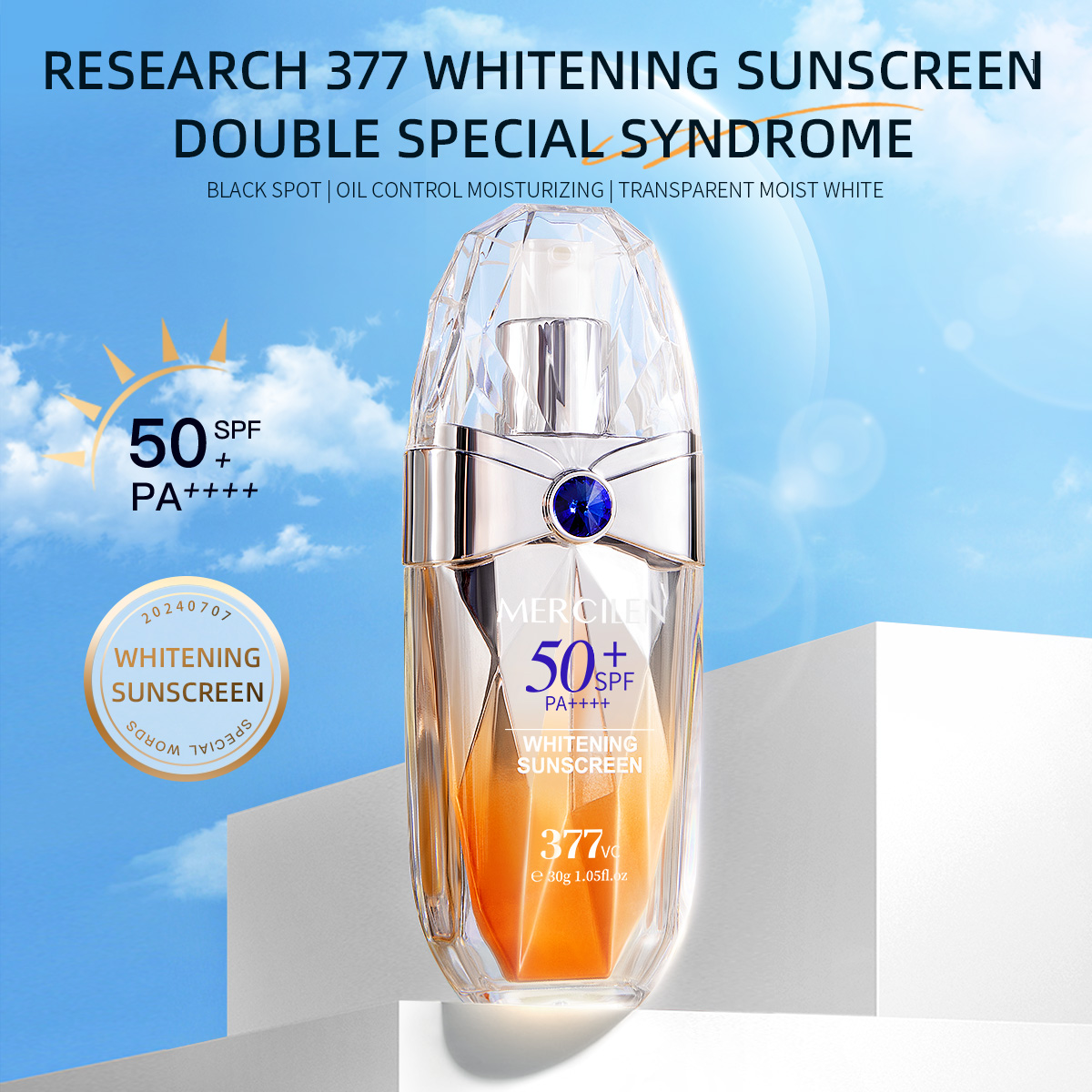 Tabir Surya Mercilen 30g, Spf5 - Spf 50 Waterproof Sunscreen ulasan dan harga