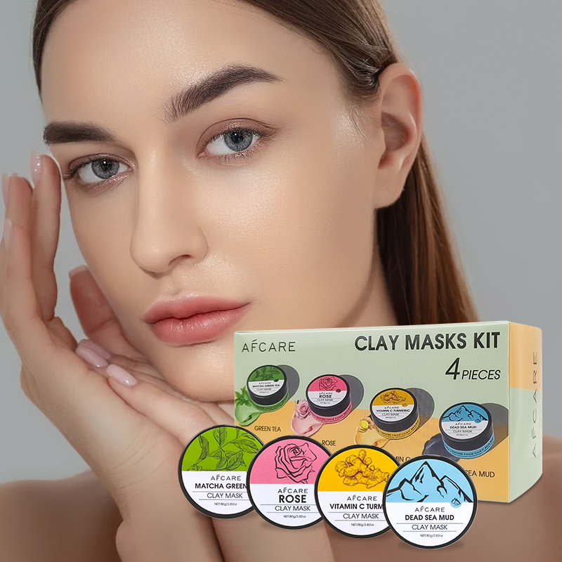 4 Pcs Set Masker Wajah Tanah L - Green Tea Cleansing Clay Mask ulasan dan harga