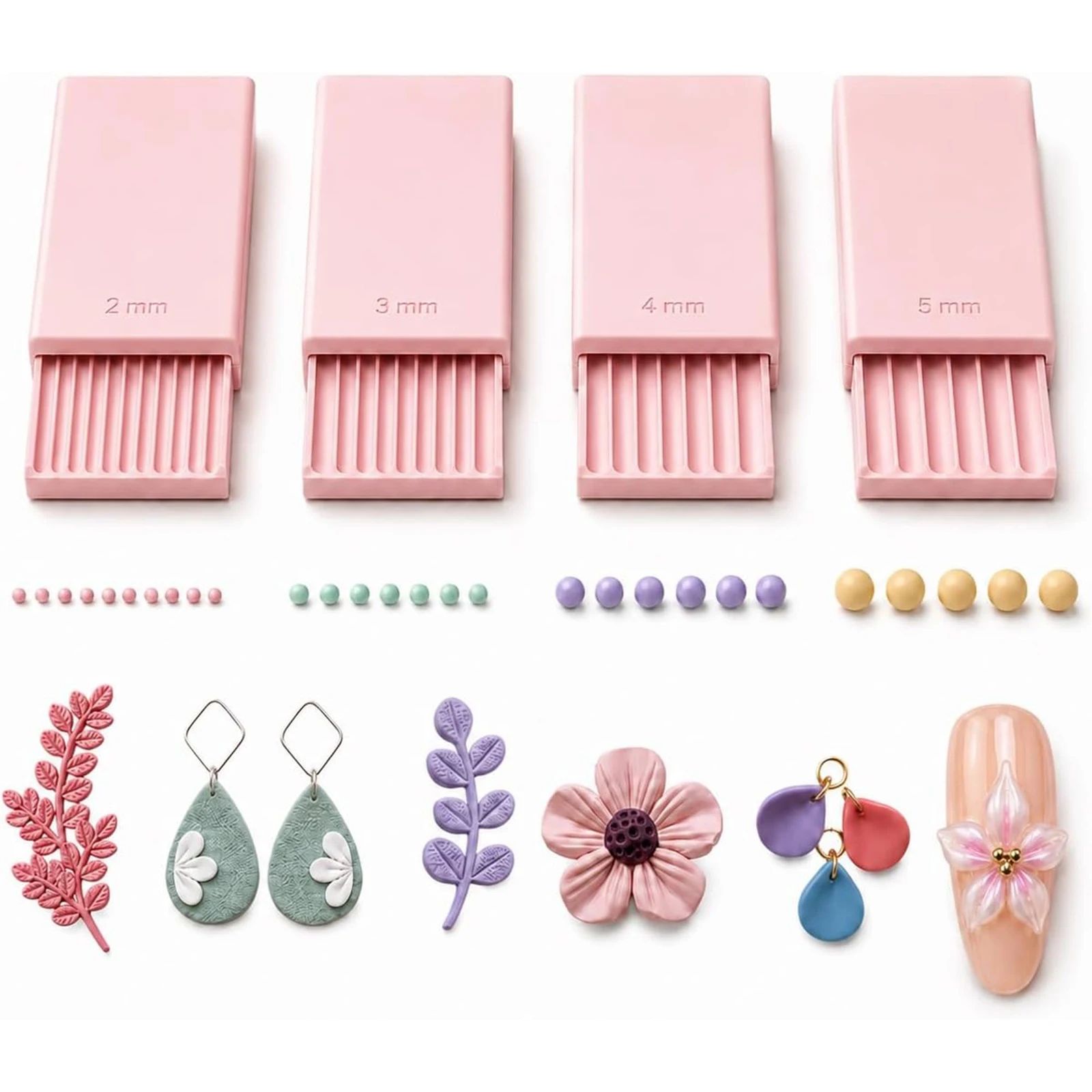 4PCS Alat Pembuat Bola Gel Tan - Nail Art ulasan dan harga