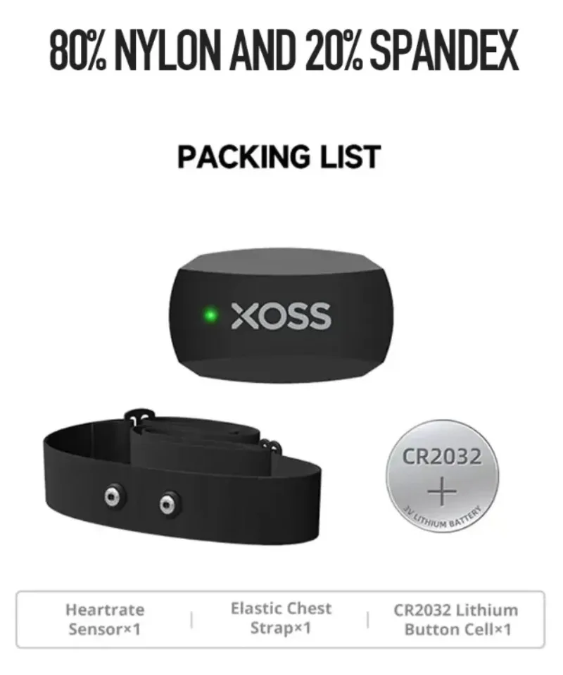 Sensor Detak Jantung Dada XOSS - Health Monitors ulasan dan harga