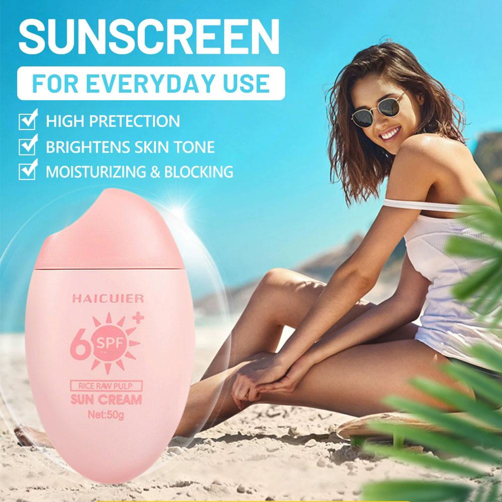 SPF50+ Tabir Surya Beras Menta - Spf 50 Waterproof Sunscreen ulasan dan harga