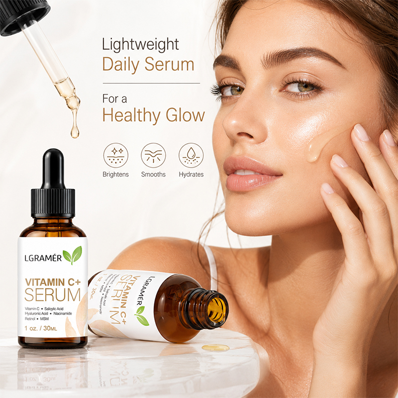 Serum Wajah Vitamin C+ Dengan  - Hyaluronic Acid Facial Serum ulasan dan harga