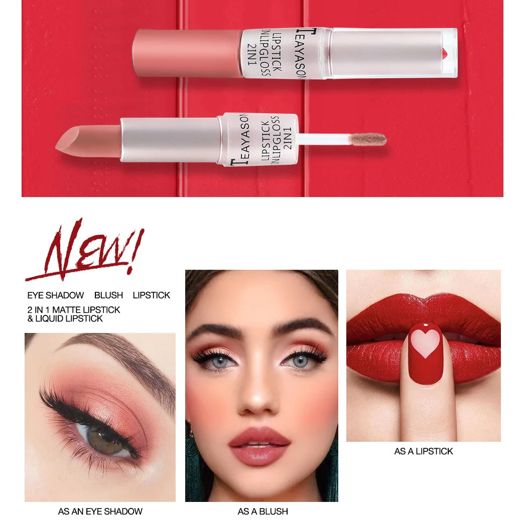 1 buah lipstik merah muda Lip  - Matte Velvet Lip Tint Long Lasting ulasan dan harga