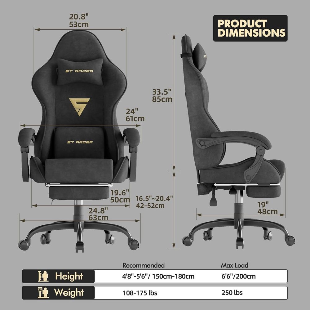 Kursi Gaming Ergonomis Berbaha - Massage ulasan dan harga