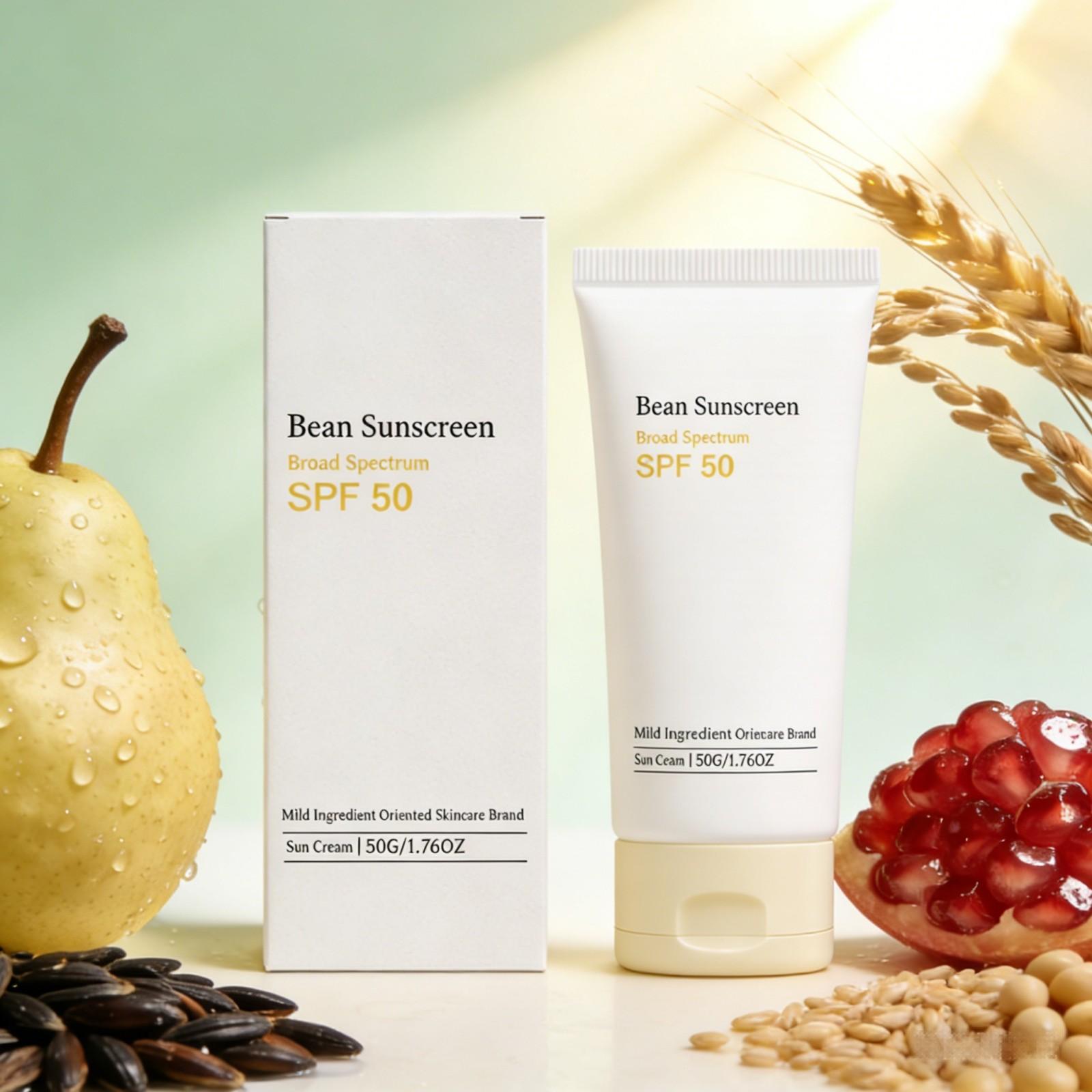 Sunscreen Korea Bean SPF 50 An - Spf 50 Waterproof Sunscreen ulasan dan harga
