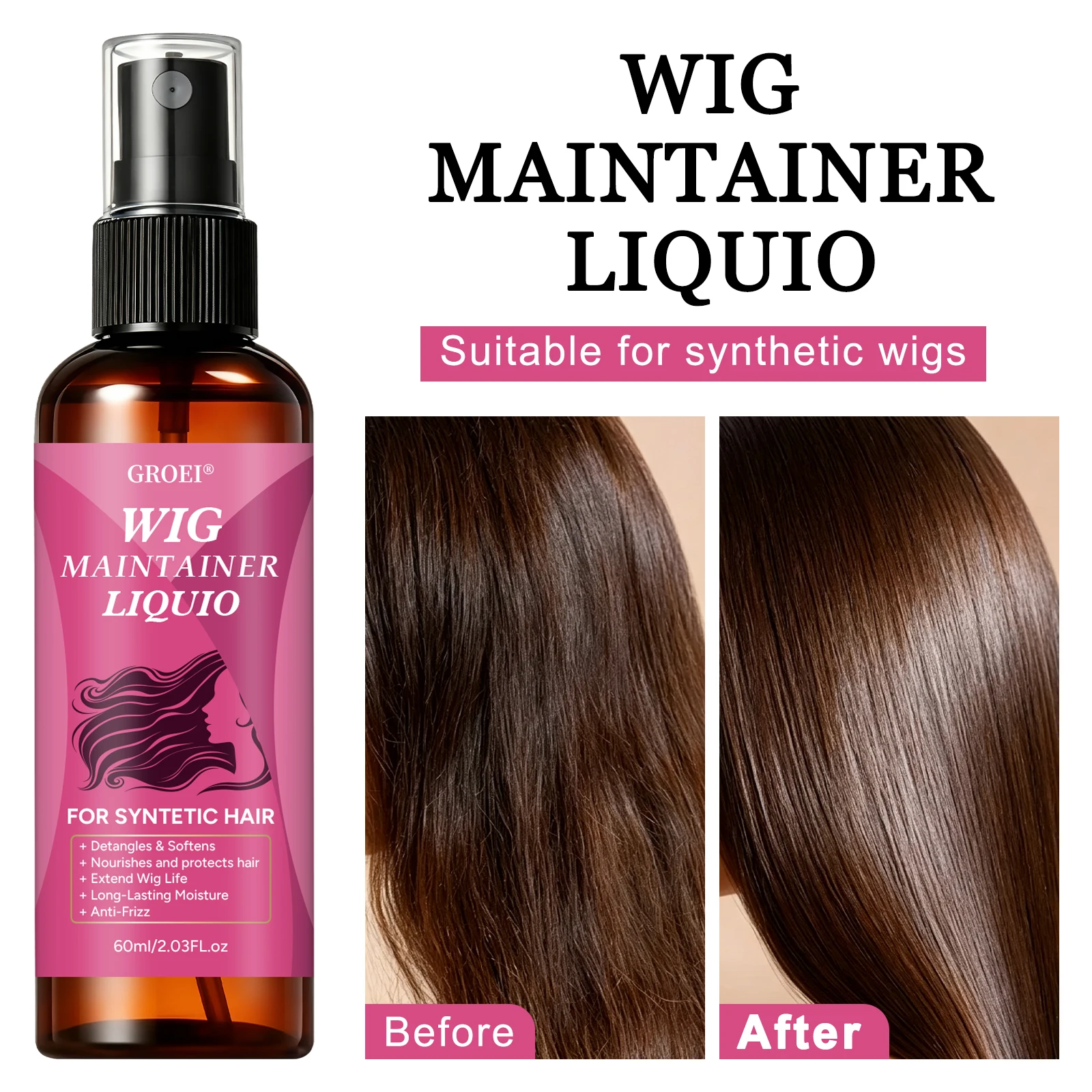GROEI Semprotan Perawatan Wig  - Hair Care ulasan dan harga