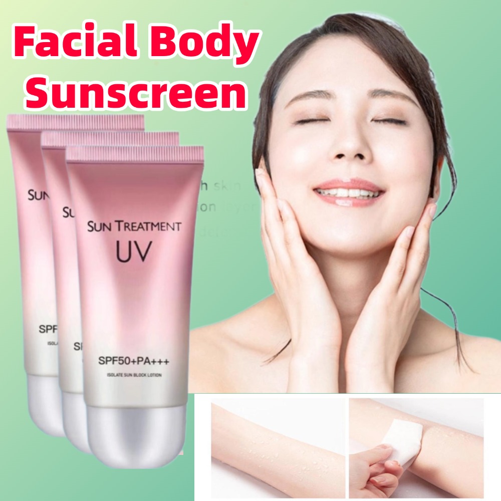 60Ml Krim Tabir Surya Tubuh Wa - Spf 50 Waterproof Sunscreen ulasan dan harga