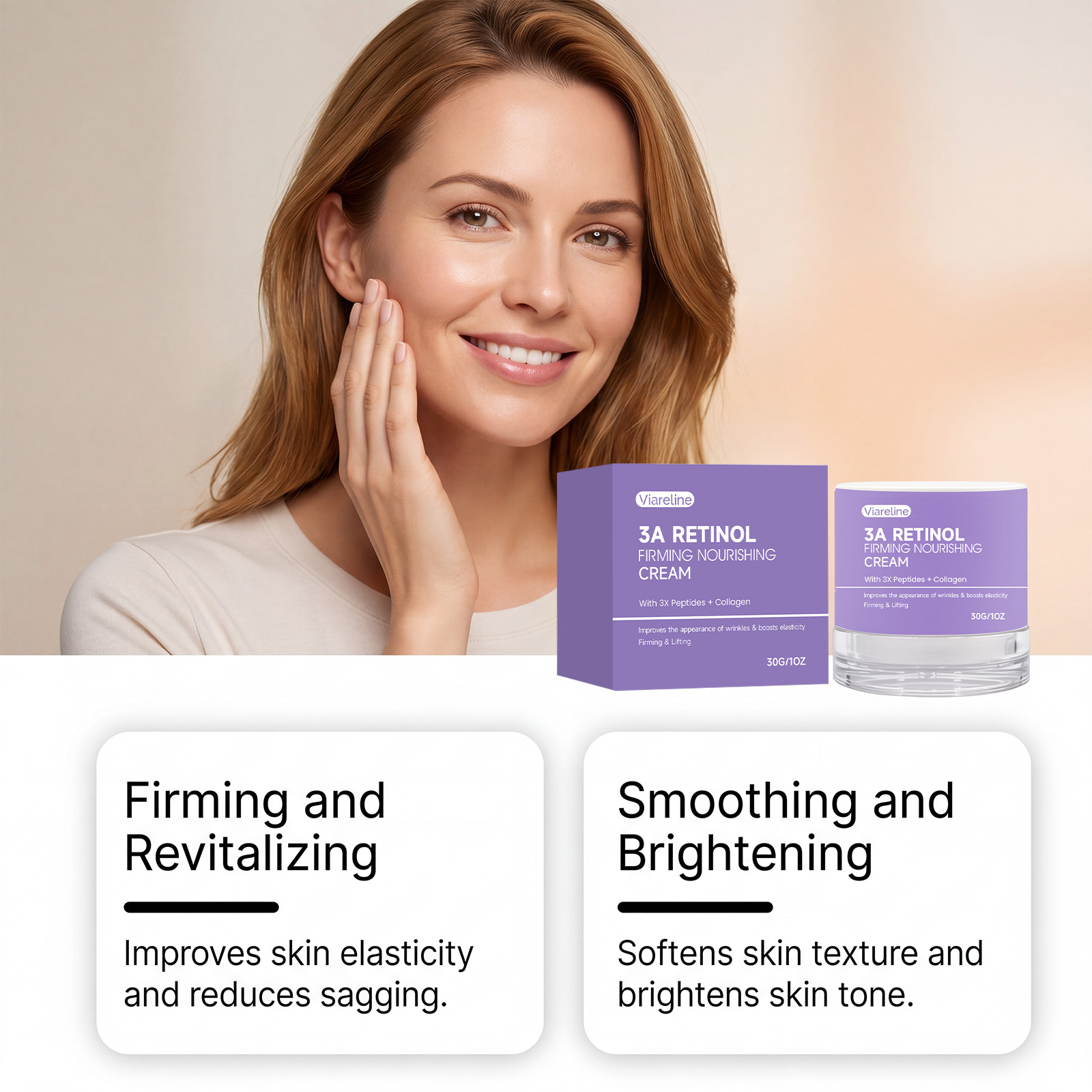 Krim Bergizi Anti Kerutan Reti - Retinol Anti Wrinkle Cream ulasan dan harga