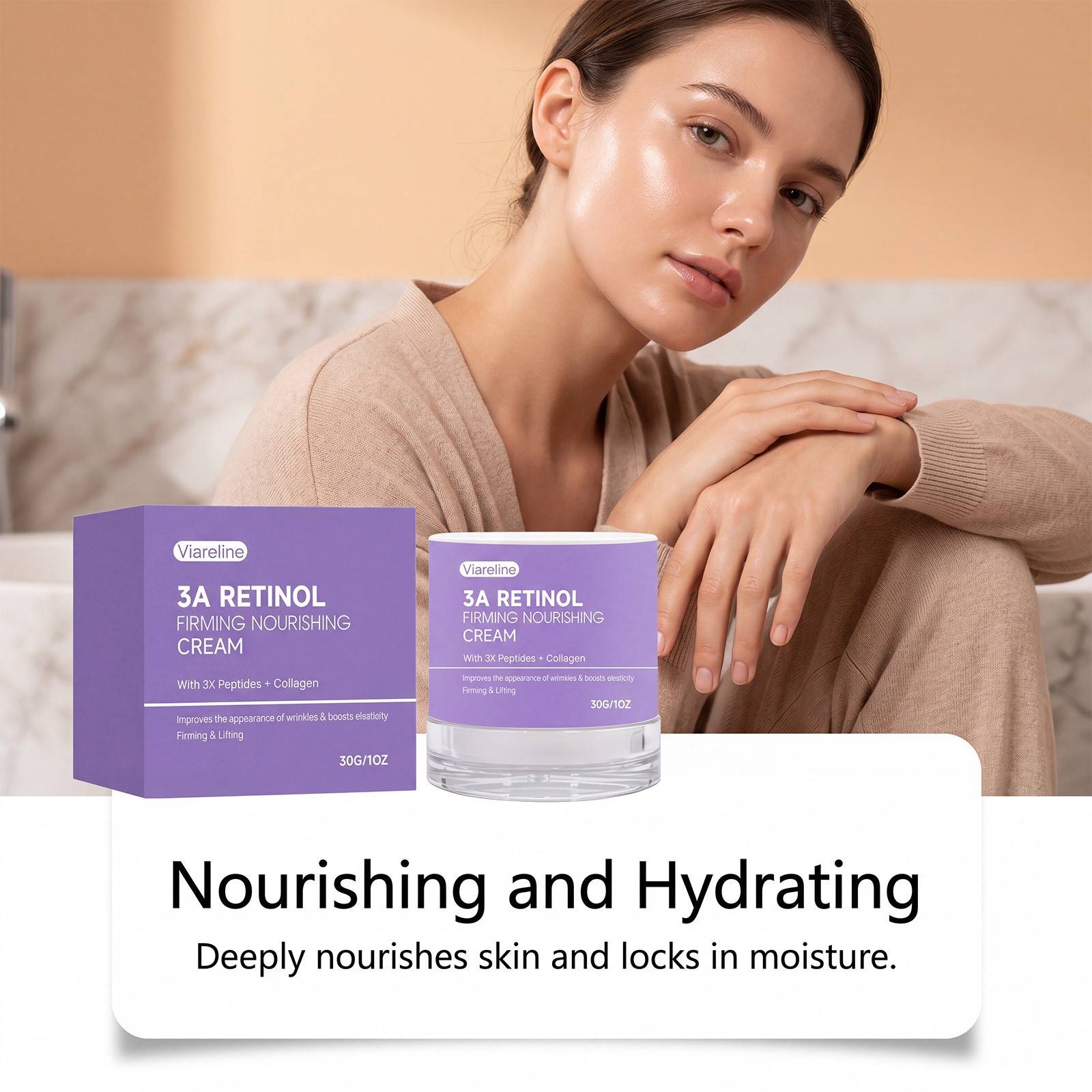 Krim Bergizi Anti Kerutan Reti - Retinol Anti Wrinkle Cream ulasan dan harga