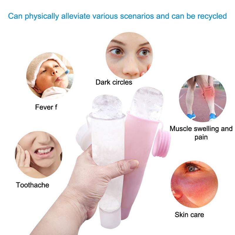 1 buah cetakan es silikon berb - Face Ice Roller Puffiness ulasan dan harga