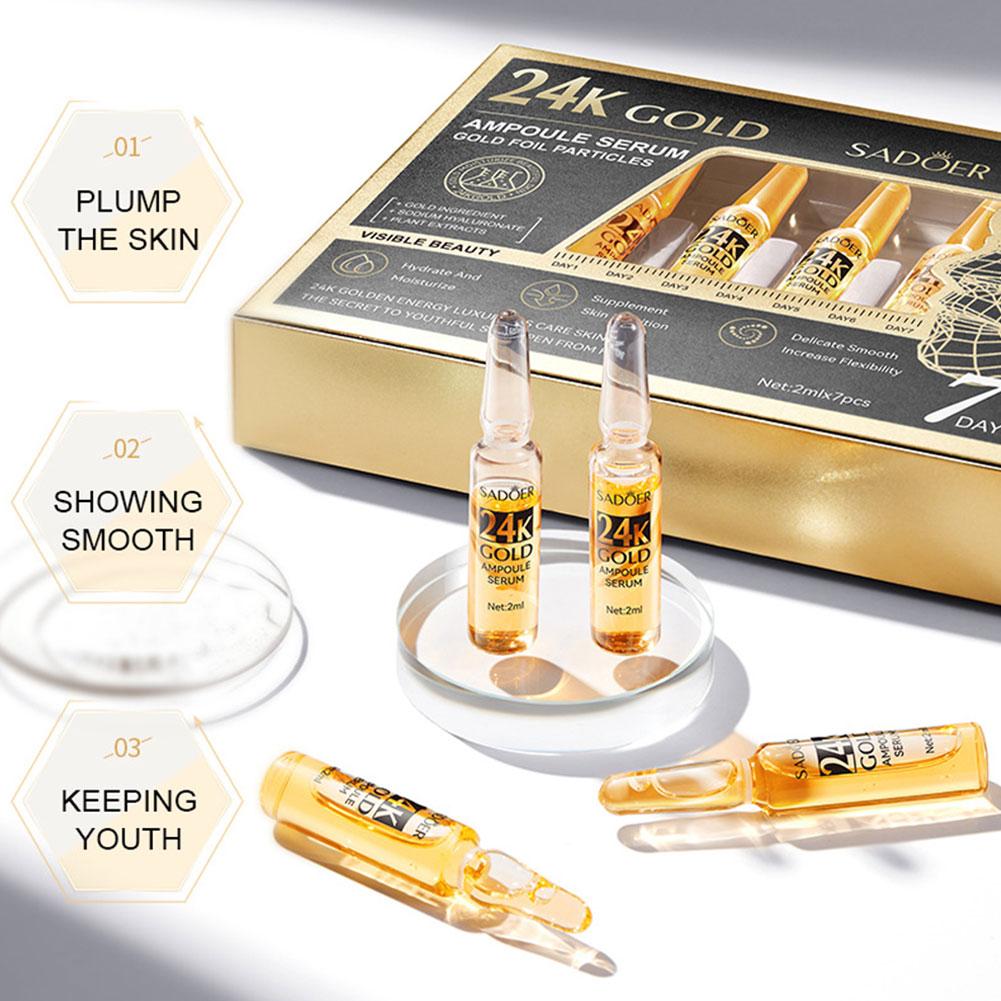 2ml*7 Vial/Kotak Vitamin C Amp - Hyaluronic Acid Facial Serum ulasan dan harga
