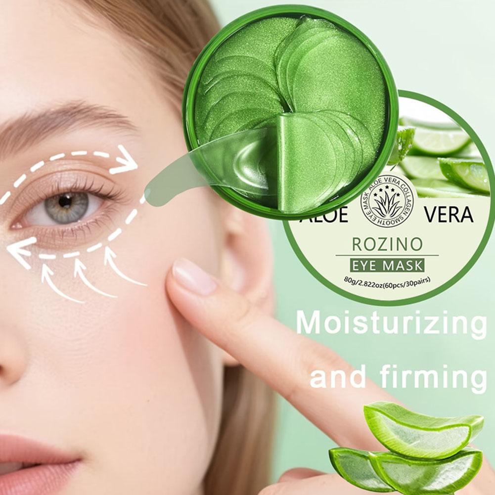 60pcs Masker Mata Kolagen Aloe - Collagen Under Eye Patches ulasan dan harga