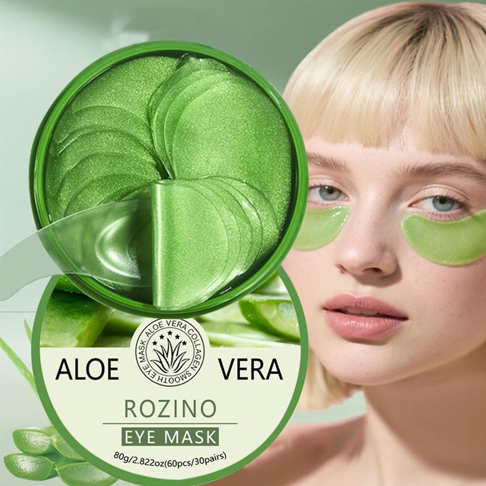 60pcs Masker Mata Kolagen Aloe - Collagen Under Eye Patches ulasan dan harga