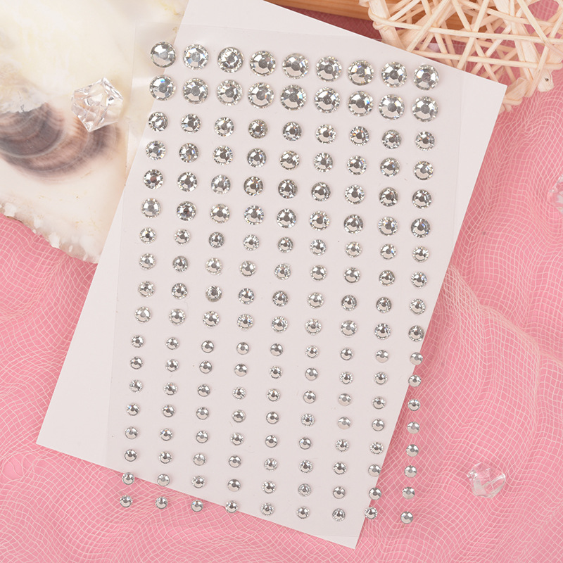 Berlian Imitasi Putih 2mm 3mm  - Nail Art ulasan dan harga