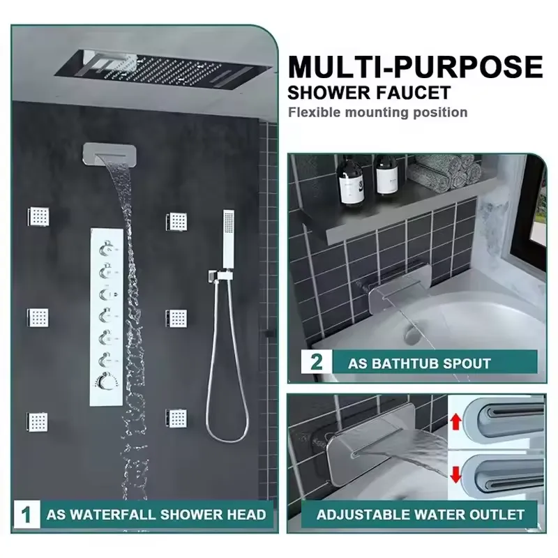 Sistem Shower Plafon Pintar Me - Massage ulasan dan harga
