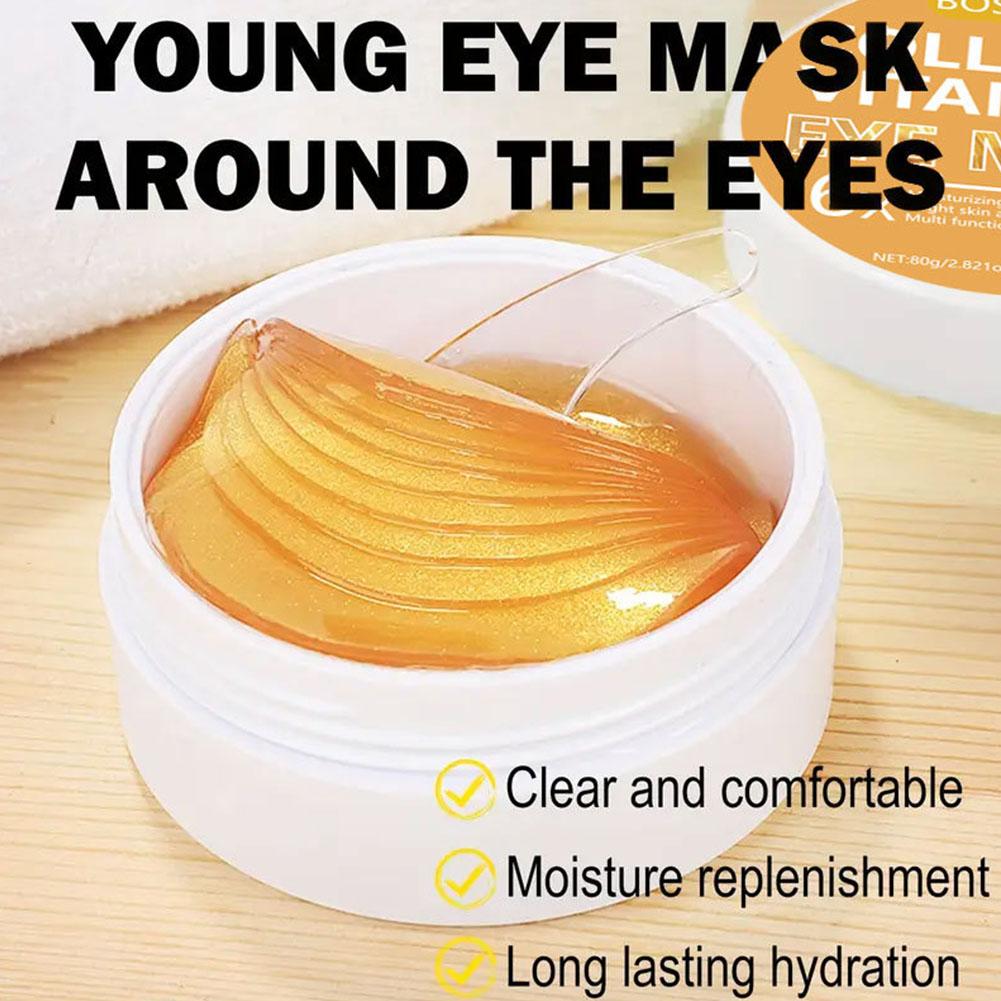 Masker Mata Kolagen Vitamin 60 - Collagen Under Eye Patches ulasan dan harga