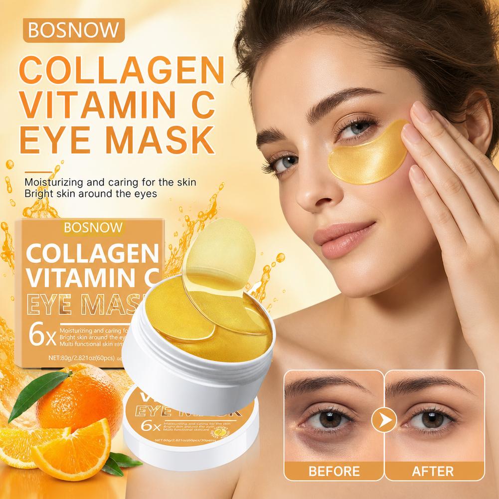 Masker Mata Kolagen Vitamin 60 - Collagen Under Eye Patches ulasan dan harga