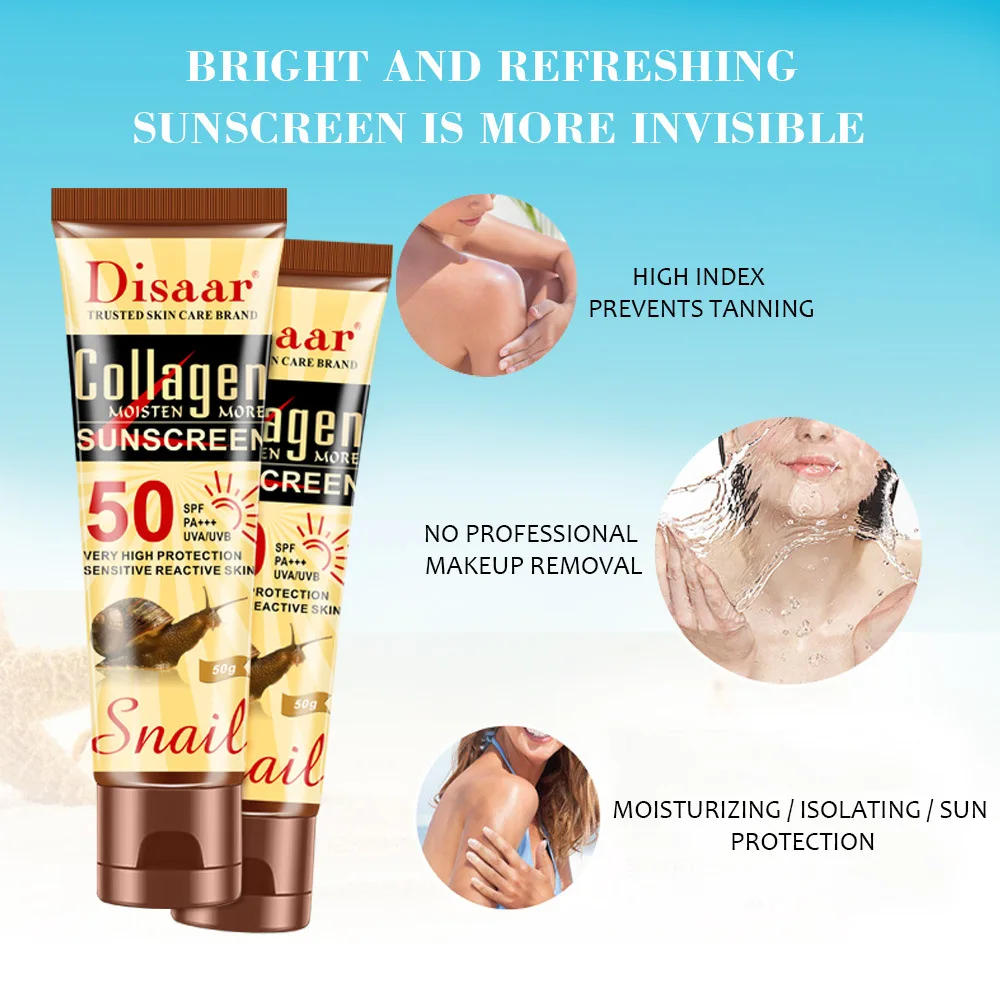 Disaar Krim Pelindung Kolagen  - Spf 50 Waterproof Sunscreen ulasan dan harga