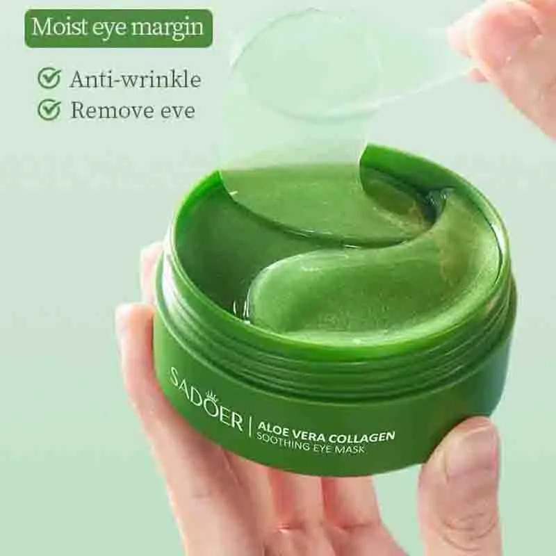 Masker mata kolagen Aloe Vera, - Collagen Under Eye Patches ulasan dan harga