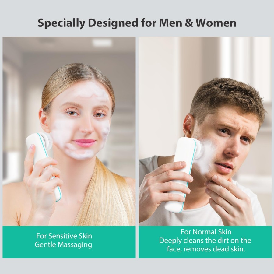 Sikat Pembersih Wajah, Sikat W - Silicone Face Scrubber Electric ulasan dan harga